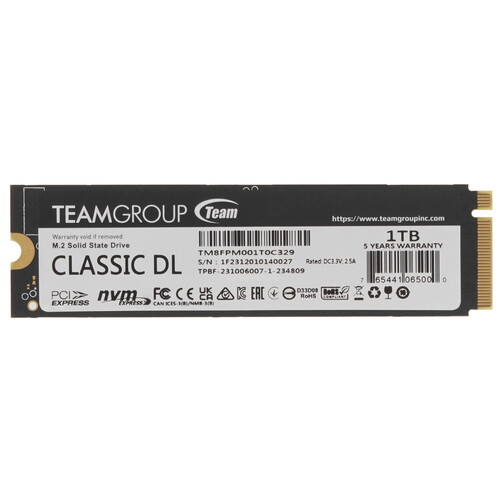 Купить 1000 ГБ M.2 NVMe накопитель TEAMGROUP T-CREATE CLASSIC DL [TM8FPM001T0C329] в интернет-магазине DNS. Характеристики, цена TEAMGROUP T-CREATE CLASSIC DL | 5441959.