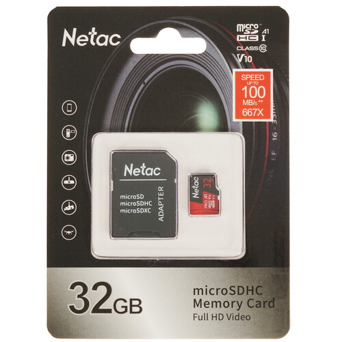 Купить Карта памяти Netac P500 Extreme Pro microSDHC 32 ГБ [NT02P500PRO-032G-R] в интернет-магазине DNS. Характеристики, цена  | 4821307.
