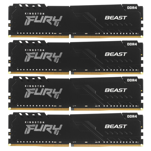 Купить Оперативная память Kingston FURY Beast Black [KF436C18BBK4/128] 128 ГБ в интернет-магазине DNS. Характеристики, цена Kingston FURY Beast Black | 5053626.