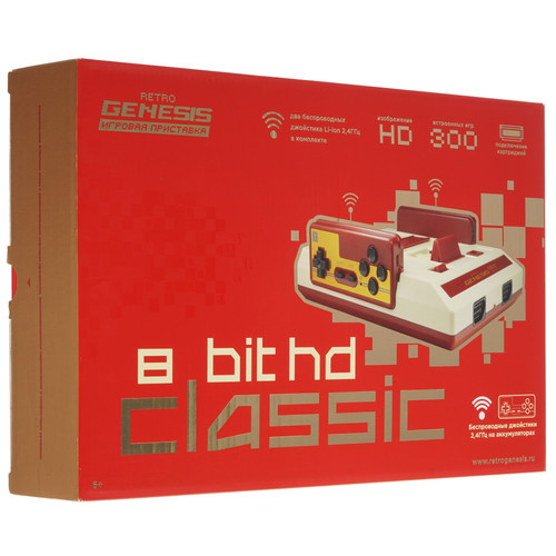 Купить Ретро-консоль Retro Genesis 8 bit HD Classic + 300 игр в интернет-магазине DNS. Характеристики, цена Retro Genesis 8 bit HD Classic | 4828969.