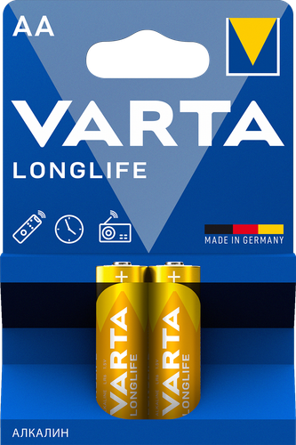 Купить Батарейка Varta LongLife AA (LR6/ER14505/FR6/R6P) в интернет-магазине DNS. Характеристики, цена Varta LongLife | 4743343.
