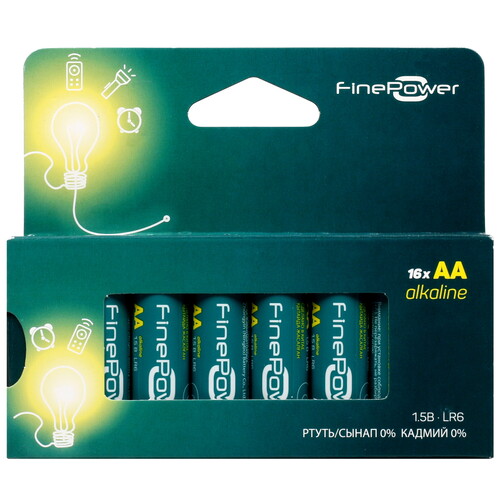Купить Батарейка FinePower AA (LR6/ER14505/FR6/R6P) в интернет-магазине DNS. Характеристики, цена FinePower | 5090029.