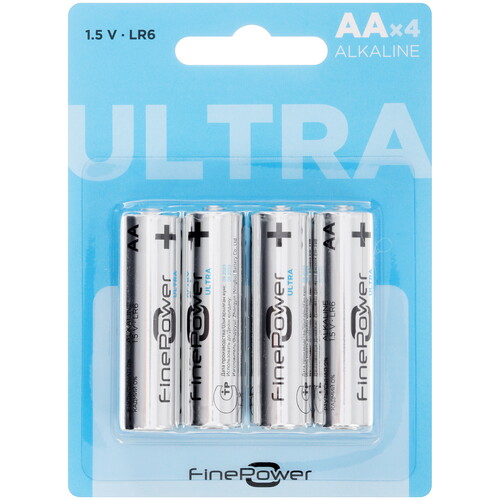 Купить Батарейка FinePower Ultra AA (LR6/ER14505/FR6/R6P) в интернет-магазине DNS. Характеристики, цена FinePower Ultra | 5410523.