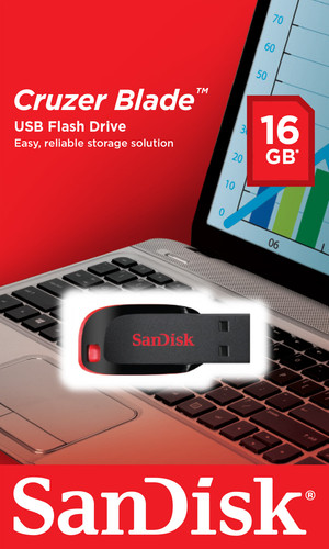 Купить Память USB Flash 16 ГБ SanDisk Cruzer Blade [SDCZ50-016G-B35] в интернет-магазине DNS. Характеристики, цена SanDisk Cruzer Blade | 0137274.