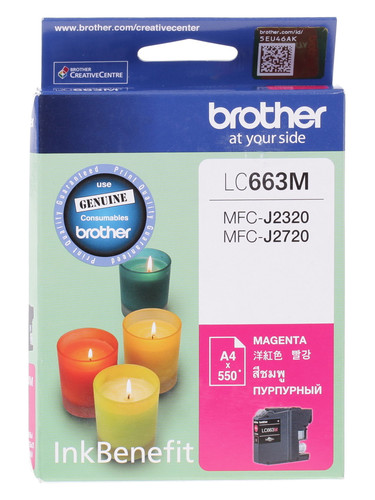 Купить Картридж Brother LC-663M пурпурный в интернет-магазине DNS. Характеристики, цена Brother LC-663M | 1023615.