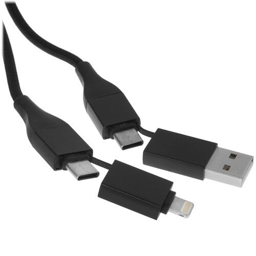 Купить Кабель GAL Lightning 8-pin, USB Type-C - USB Type-A, USB Type-C черный 1 м в интернет-магазине DNS. Характеристики, цена GAL | 5077103.