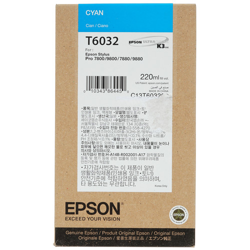 Купить Картридж Epson T6032 голубой в интернет-магазине DNS. Характеристики, цена Epson T6032 | 7932534.