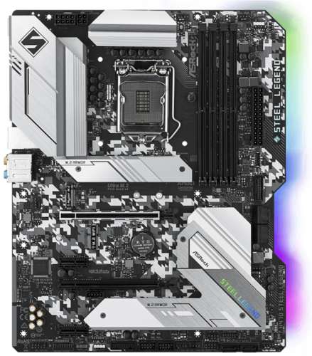 Купить Плата Asrock LGA1200 H470 H470 Steel Legend 4xDDR4 2xPCI-Ex16 HDMI/DP SATA3 4xM2 USB3.2 Type-C ATX в интернет-магазине DNS. Характеристики, цена  | 1654712.