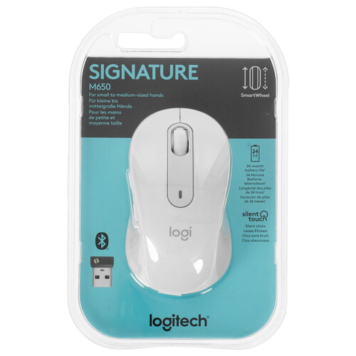Купить Мышь беспроводная Logitech Signature M650 [910-006255] белый в интернет-магазине DNS. Характеристики, цена Logitech Signature M650 | 5010171.