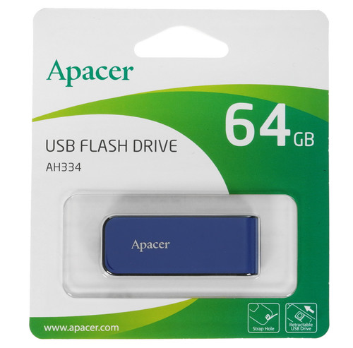 Купить Память USB Flash 64 ГБ Apacer AH334 [AP64GAH334U-1] в интернет-магазине DNS. Характеристики, цена Apacer AH334 | 5058298.