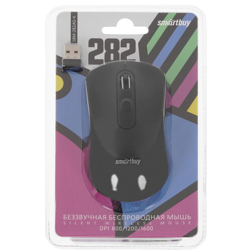 Купить Мышь беспроводная Smartbuy 282AG [SBM-282AG-K] черный в интернет-магазине DNS. Характеристики, цена Smartbuy 282AG | 5421478.