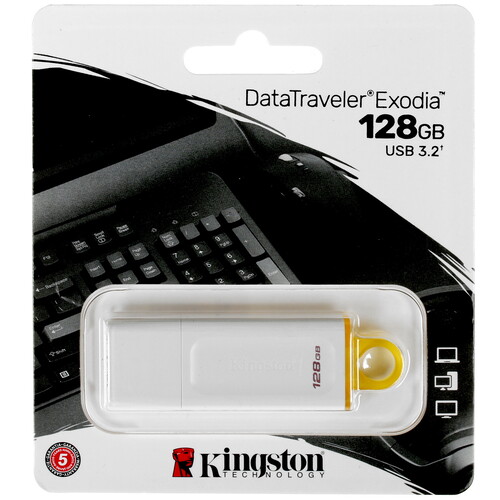 Купить Память USB Flash 128 ГБ Kingston DataTraveler Exodia [DTX White/128GB] в интернет-магазине DNS. Характеристики, цена Kingston DataTraveler Exodia | 4729375.