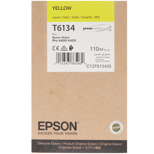 Купить Картридж Epson T6134 желтый в интернет-магазине DNS. Характеристики, цена Epson T6134 | 7932545.