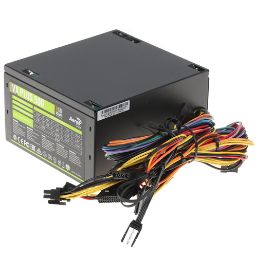 Купить Блок питания AeroCool VX PLUS 500W RGB [VX-500 PLUS RGB] черный в интернет-магазине DNS. Характеристики, цена AeroCool VX PLUS 500W RGB | 1273949.