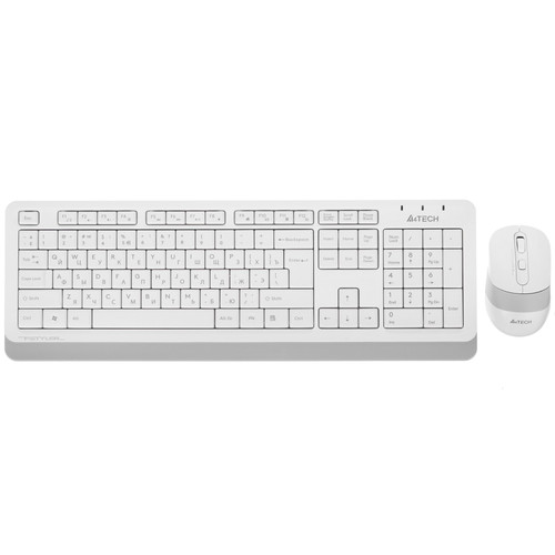 Купить Клавиатура+мышь беспроводная   A4Tech Fstyler FG1010 белый в интернет-магазине DNS. Характеристики, цена A4Tech Fstyler FG1010 | 1395914.