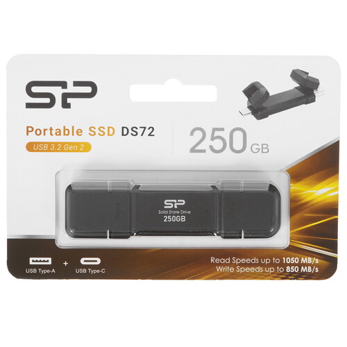 Купить 250 ГБ Внешний SSD Silicon Power DS72 [SP250GBUC3S72V1K] в интернет-магазине DNS. Характеристики, цена Silicon Power DS72 | 5441678.