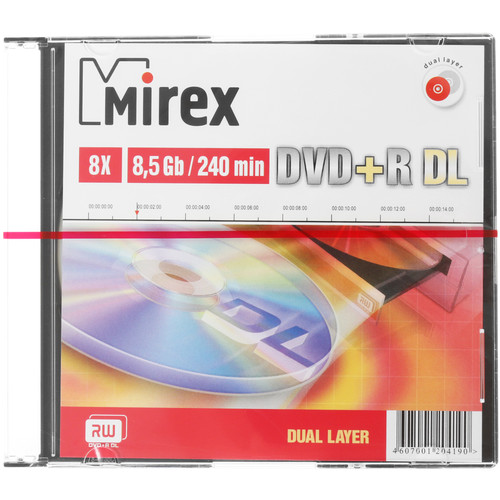 Купить DVD-диск Mirex DVD+R DL в интернет-магазине DNS. Характеристики, цена  | 4804157.