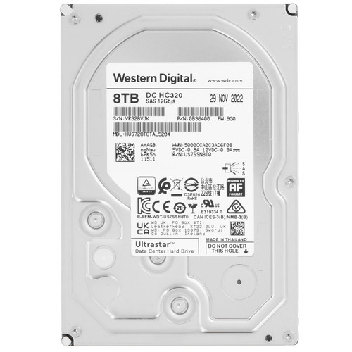 Купить LFF (3.5") Серверный HDD WD Ultrastar DC HC320 HUS728T8TAL5204 в интернет-магазине DNS. Характеристики, цена WD Ultrastar DC HC320 HUS728T8TAL5204 | 5412900.