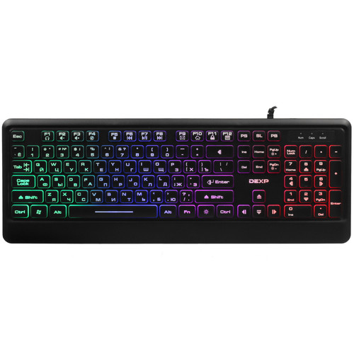 Купить Клавиатура  проводная DEXP K-10002 цвет черный в интернет-магазине DNS. Характеристики, цена DEXP K-10002 | 1304103.