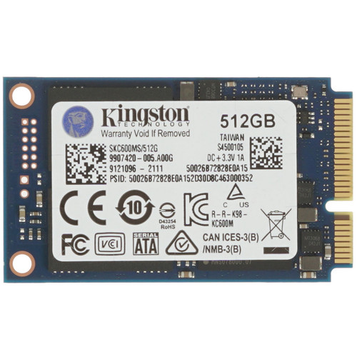 Купить MSATA накопитель Kingston KC600 [SKC600MS/512G] в интернет-магазине DNS. Характеристики, цена Kingston KC600 | 4787404.
