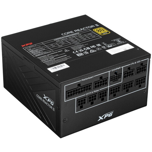 Купить Блок питания ADATA XPG CORE REACTOR II 1200 GOLD [COREREACTORII1200G-BKCE] черный в интернет-магазине DNS. Характеристики, цена ADATA XPG CORE REACTOR II 1200 GOLD | 5416315.