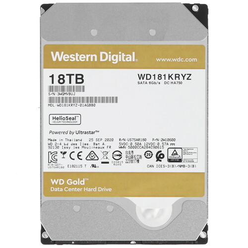 Купить Жесткий диск WD Gold [WD181KRYZ] в интернет-магазине DNS. Характеристики, цена WD Gold | 4727039.