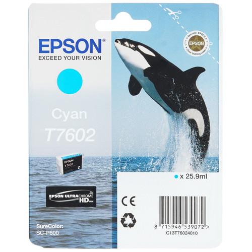 Купить Картридж Epson T7602 голубой в интернет-магазине DNS. Характеристики, цена Epson T7602 | 7974925.