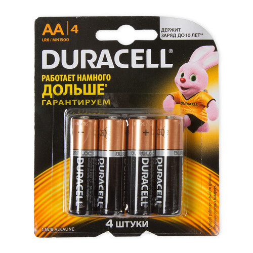 Купить Батарейка Duracell AA (LR6/ER14505/FR6/R6P) в интернет-магазине DNS. Характеристики, цена Duracell | 8129679.