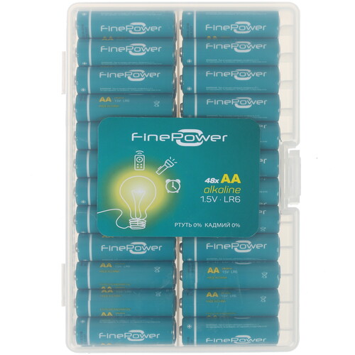 Купить Батарейка FinePower Alkaline AA (LR6/ER14505/FR6/R6P) в интернет-магазине DNS. Характеристики, цена FinePower Alkaline | 1276696.