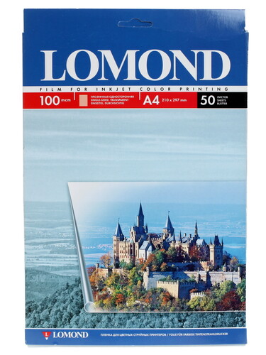 Купить Пленка прозрачная Lomond PE Ink Jet Film в интернет-магазине DNS. Характеристики, цена Lomond PE Ink Jet Film | 0018727.