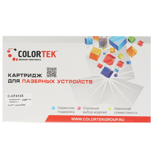 Купить Картридж лазерный Colortek CF413X (410X) пурпурный в интернет-магазине DNS. Характеристики, цена Colortek CF413X (410X) | 1377618.