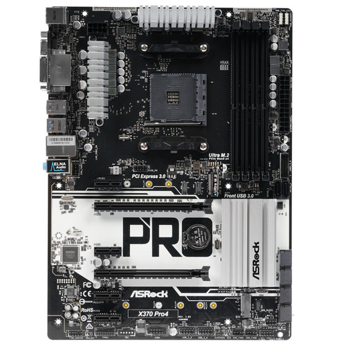 Купить Плата Asrock AM4 X370 X370 PRO4 4xDDR4 2xPCI-Ex16 HDMI/DVI/Dsub SATA3 3xM2 USB3.1 Type-C ATX в интернет-магазине DNS. Характеристики, цена  | 1251089.