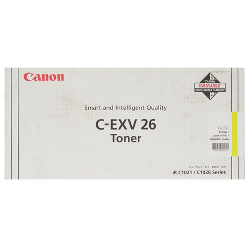 Купить Картридж лазерный Canon C-EXV26 желтый, с чипом в интернет-магазине DNS. Характеристики, цена Canon C-EXV26 | 0186951.