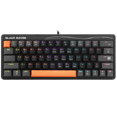 Купить Клавиатура проводная Defender Black Raven GK-417 [45417] в ...