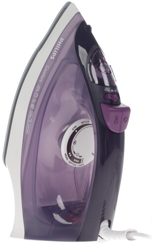 Купить Утюг Philips GC1445/30 [2000 Вт, подошва - керамика, Steam Glide Ceramic, пар25 г/мин, удар - 100 г/мин, AutoOff, 220 мл. фиолетовый.] в интернет-магазине DNS. Характеристики, цена  | 1119271.