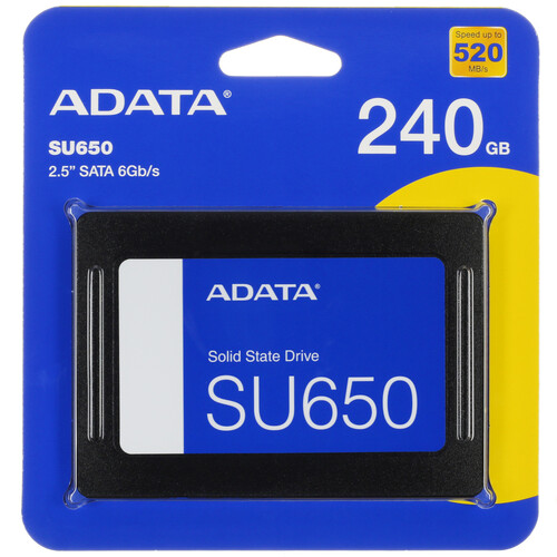 Купить 240 ГБ 2.5" SATA накопитель ADATA SU650 [ASU650SS-240GT-R] в интернет-магазине DNS. Характеристики, цена ADATA SU650 | 1306524.