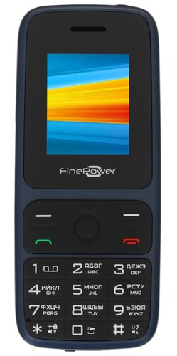 Купить Сотовый телефон FinePower BS182 синий/черный в интернет-магазине DNS. Характеристики, цена FinePower BS182 | 1621864.