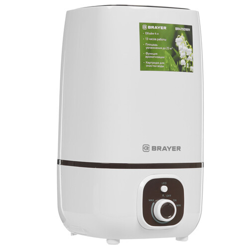 Купить Увлажнитель воздуха Brayer BR4700WH в интернет-магазине DNS. Характеристики, цена Brayer BR4700WH | 8198488.
