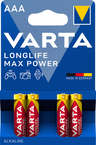 Купить Батарейка Varta Longlife Power Max AAA (LR03/FR03) в интернет-магазине DNS. Характеристики, цена Varta Longlife Power Max | 5334308.