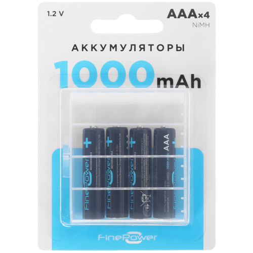Купить Аккумулятор Finepower AAA 1000 мА*ч в интернет-магазине DNS. Характеристики, цена Finepower AAA | 5410539.