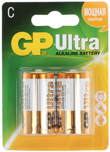 Купить Батарейка GP Ultra C (LR14/ER26500/R14) в интернет-магазине DNS. Характеристики, цена GP Ultra | 1135688.