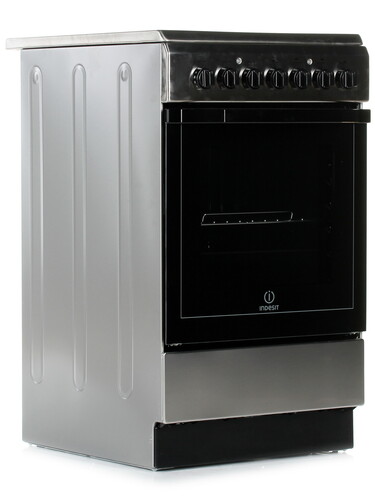 Купить Электрическая плита INDESIT I5VSH2A (X) [50 см, стеклокерамика, конфорок - 4, 61 л, гриль, ящик, серебристый] в интернет-магазине DNS. Характеристики, цена  | 1009107.