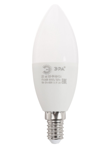 Купить Лампа светодиодная ЭРА LED smd B35-9w-840-E14 в интернет-магазине DNS. Характеристики, цена ЭРА LED smd B35-9w-840-E14 | 1184456.