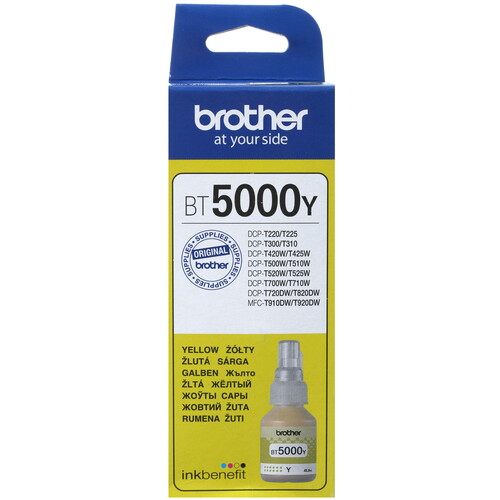 Купить Чернила водорастворимые Brother BT5000Y желтый в интернет-магазине DNS. Характеристики, цена Brother BT5000Y | 1023482.