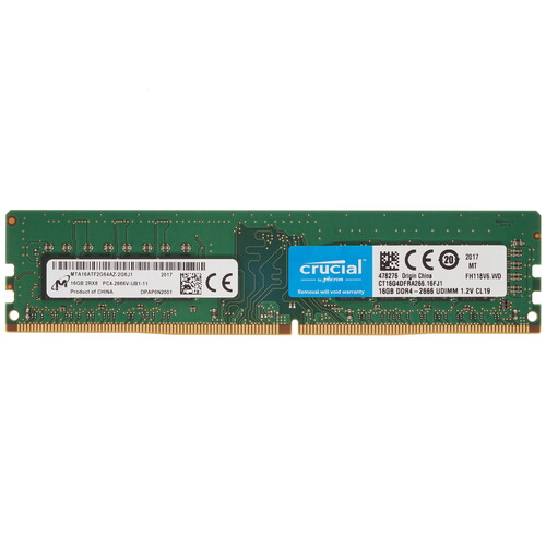 Купить Оперативная память Crucial [CT16G4DFRA266] 16 ГБ в интернет-магазине DNS. Характеристики, цена Crucial | 1692644.