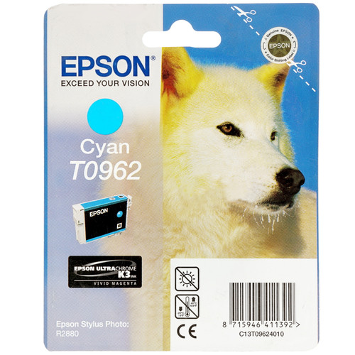Купить Картридж Epson T0962 голубой в интернет-магазине DNS. Характеристики, цена Epson T0962 | 7932550.