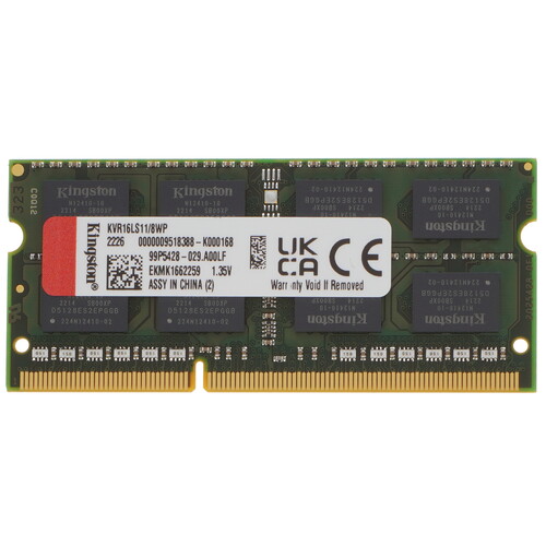 Купить Оперативная память SODIMM Kingston ValueRAM [KVR16LS11/8WP] 8 ГБ в интернет-магазине DNS. Характеристики, цена Kingston ValueRAM | 5053710.