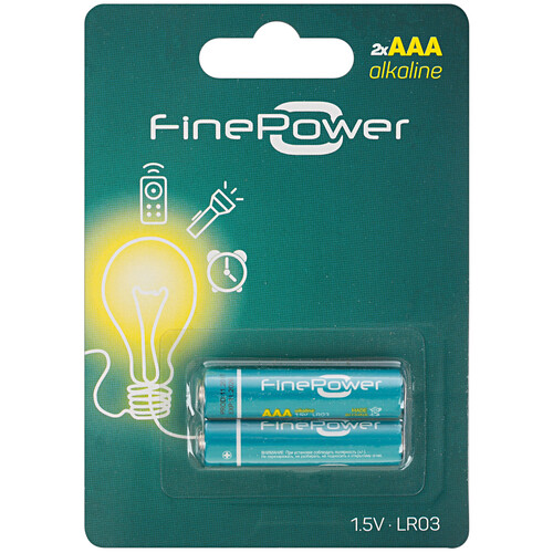 Купить Батарейка FinePower Alkaline AAA (LR03/FR03) в интернет-магазине DNS. Характеристики, цена FinePower Alkaline | 1163140.