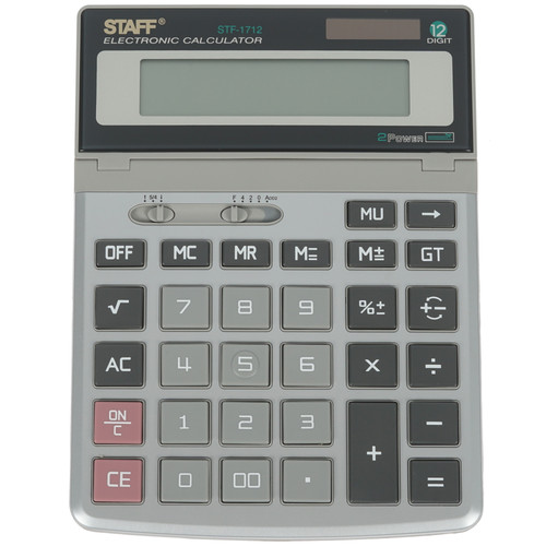Купить Калькулятор STAFF STF-1712 в интернет-магазине DNS. Характеристики, цена STAFF STF-1712 | 1246384.