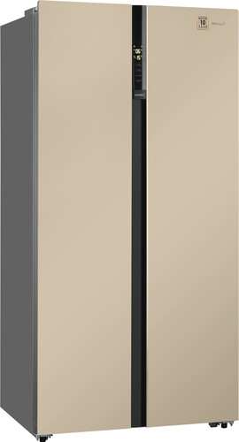 Купить Холодильник Side by Side   Weissgauff WSBS 600 BeG NoFrost Inverter бежевый в интернет-магазине DNS. Характеристики, цена Weissgauff WSBS 600 BeG NoFrost Inverter | 9008982.
